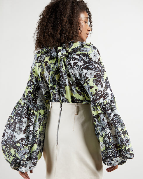 <P Class="Description">Statement Blouson Sleeves, Oversized Collar And Prints, Please. When It Comes To Looking The Part, ...